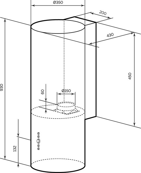 Вытяжка коробчатая Lex Toro 350 / CHTI000420