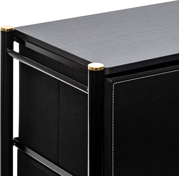 Комод Импэкс Нирита/Хайди широкий 5 ящиков (черный)