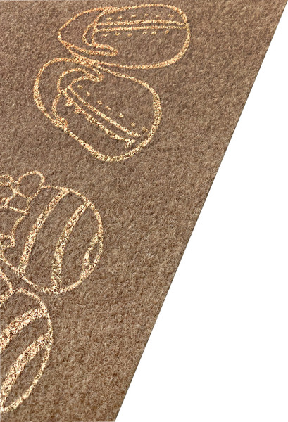 Коврик грязезащитный ComeForte Велюр Тапочки