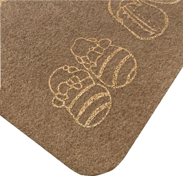 Коврик грязезащитный ComeForte Велюр Тапочки