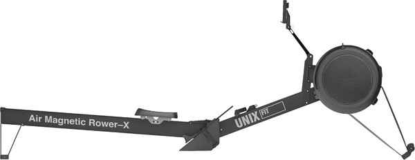 Гребной тренажер UNIX Fit Pro Air Magnetic Rower-X / RMAMRXB (черный)