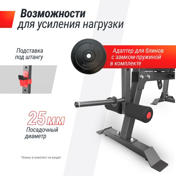 Скамья многофункциональная UNIX Fit Bench 130DD / BSBNRK130DD