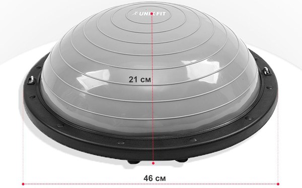 Силовой тренажер UNIX Fit Полусфера балансировочная Bosu / BSSP46