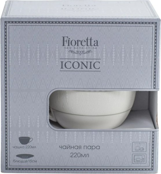 Чашка с блюдцем Fioretta Iconic TDS695