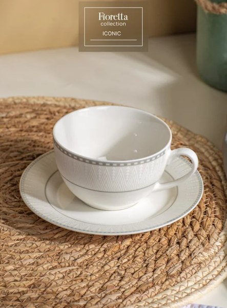 Чашка с блюдцем Fioretta Iconic TDS695