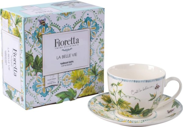 Чашка с блюдцем Fioretta La Belle Vie TDS775