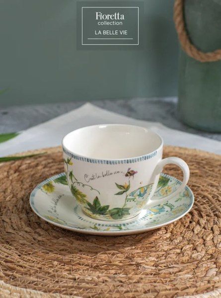 Чашка с блюдцем Fioretta La Belle Vie TDS775