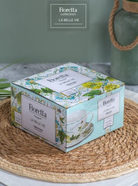 Чашка с блюдцем Fioretta La Belle Vie TDS775