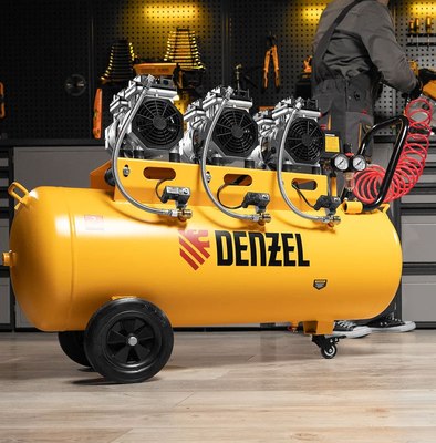 Воздушный компрессор Denzel Безмаслянный DLS 1800/100 / 58028
