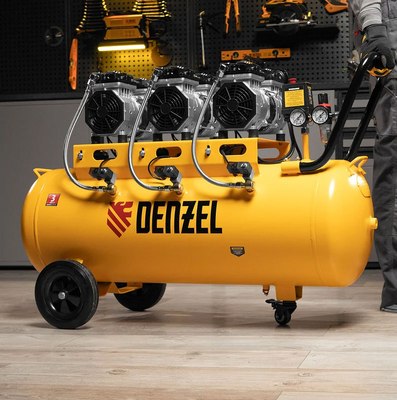 Воздушный компрессор Denzel Безмаслянный DLS 1800/100 / 58028