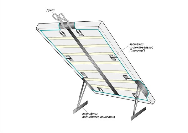 Подматрасник Vegas Slim 1 180x200