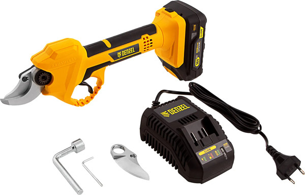 Секатор аккумуляторный Denzel CP-30 / 59435