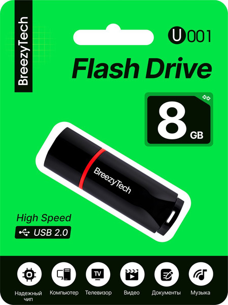 USB flash накопитель BreezyTech U001 8GB - фото