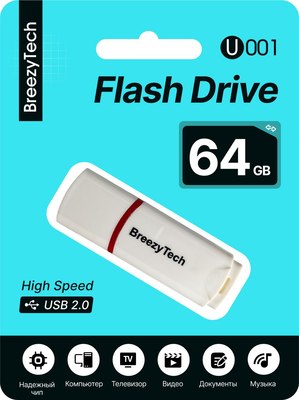 USB flash накопитель BreezyTech U001 64GB - фото