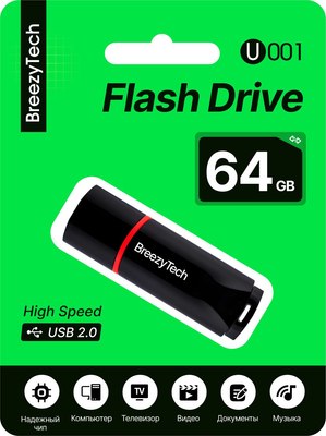 USB flash накопитель BreezyTech U001 64GB - фото