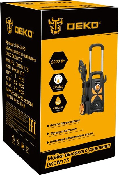 Мойка высокого давления Deko DKCW175 / 083-2030