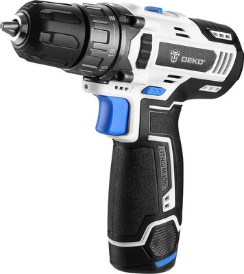 Аккумуляторная дрель-шуруповерт Deko DKCD12V Snow White SET1 / 083-1106
