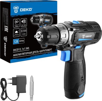 Аккумуляторная дрель-шуруповерт Deko DKCD12 / 083-1121 - фото