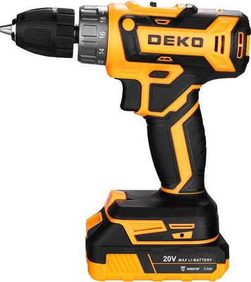 Аккумуляторная дрель-шуруповерт Deko Banger 20V ONE+ / 083-1109