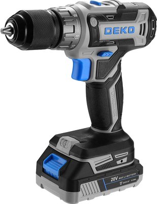 Аккумуляторная дрель-шуруповерт Deko DKCD20-Li SET1 / 083-1117