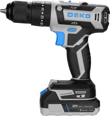Аккумуляторная дрель-шуруповерт Deko DKCID20FU-Li / 083-1119