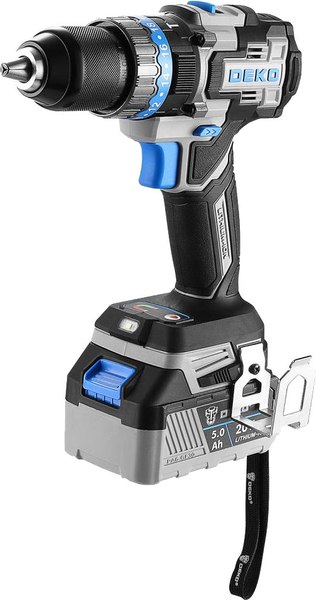 Аккумуляторная дрель-шуруповерт Deko GCD20DU PRO в кейсе / 083-1107