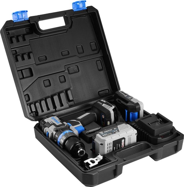 Аккумуляторная дрель-шуруповерт Deko GCD20DU PRO в кейсе / 083-1107