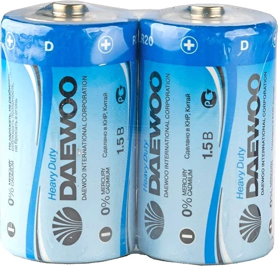Комплект батареек Daewoo Heavy Duty R 20 SP2 / 5029453