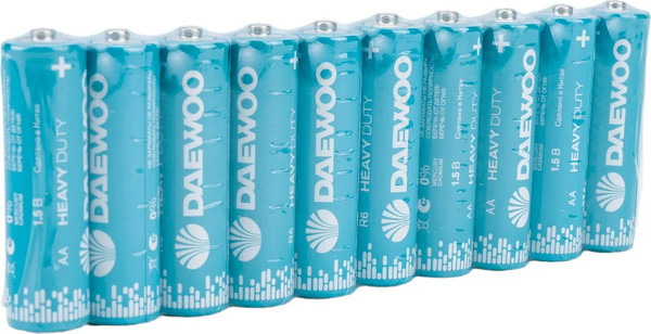 Комплект батареек Daewoo Heavy Duty R6 Shrink-10 / 5042131
