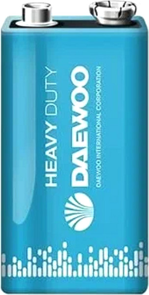 Комплект батареек Daewoo Heavy Duty 6F22 SP1 / 5029217