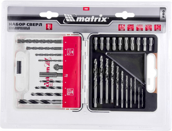 Набор сверл Matrix 725631