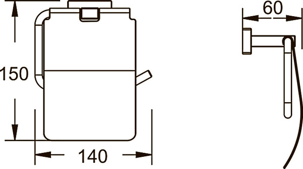 Держатель для туалетной бумаги Shevanik SG5605T
