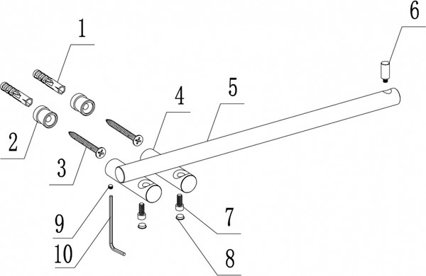 Держатель для полотенца Abber Osten 316 AA1854BG