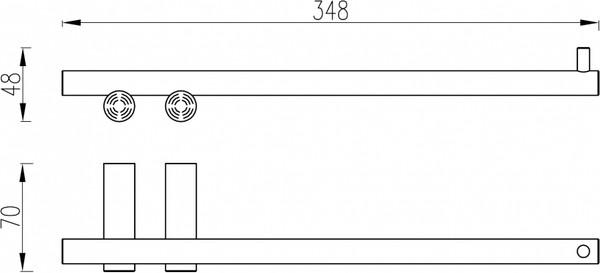 Держатель для полотенца Abber Osten 316 AA1854BG