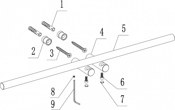 Держатель для полотенца Abber Osten 316 AA1855BGG