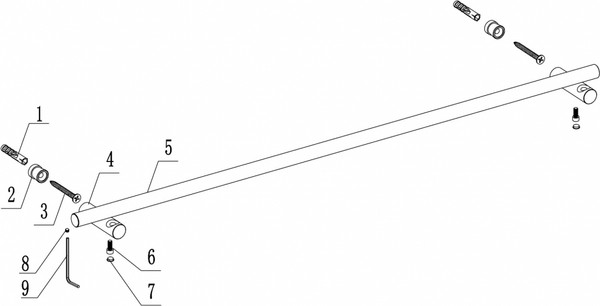 Держатель для полотенца Abber Osten 316 AA1857BGG