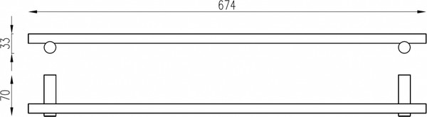 Держатель для полотенца Abber Osten 316 AA1857BGG