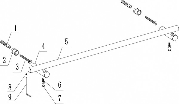 Держатель для полотенца Abber Osten 316 AA1856BGG
