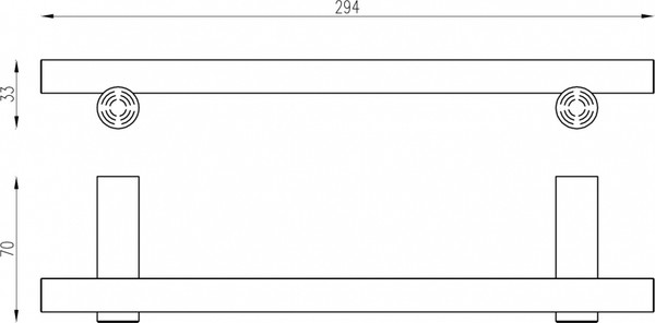 Держатель для полотенца Abber Osten 316 AA1853BGG