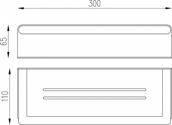 Полка для ванной Abber Osten 316 AA1862BG
