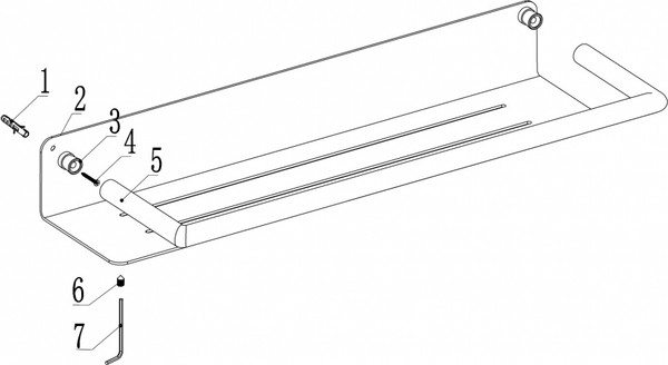 Полка для ванной Abber Osten 316 AA1863BG