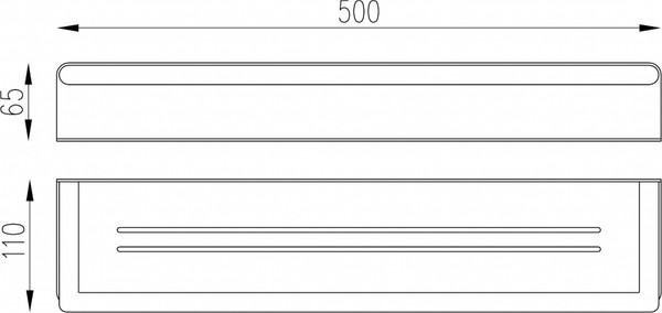 Полка для ванной Abber Osten 316 AA1863BST