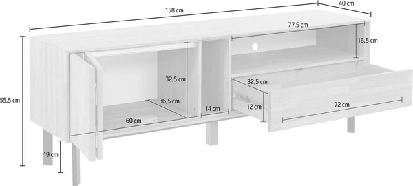 Тумба Dipriz Viby 2 дв. 1 ящ. / Д.50174.1