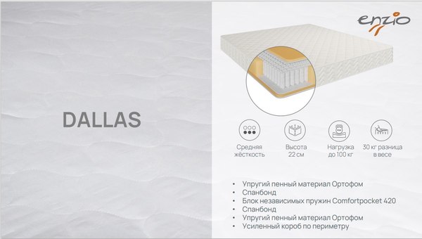 Матрас Enzio Dallas 200x200