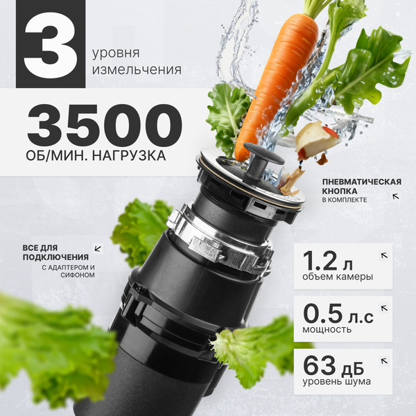 Измельчитель отходов Saniteco FCD-320 - фото