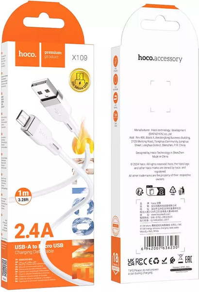 Кабель Hoco X109 microUSB