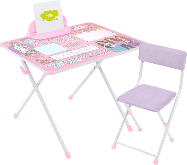 Комплект мебели с детским столом Ника Маленькая модница / NK-75/М - фото