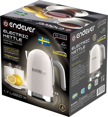 Электрочайник Endever Skyline KR-376S (бежевый)