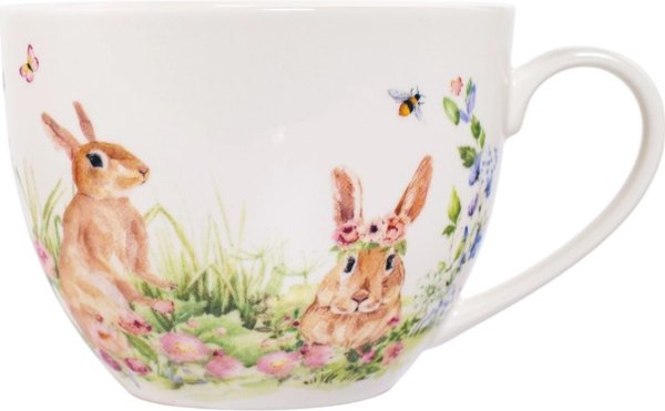 Чашка с блюдцем SIJ Spring Bunny GC2514