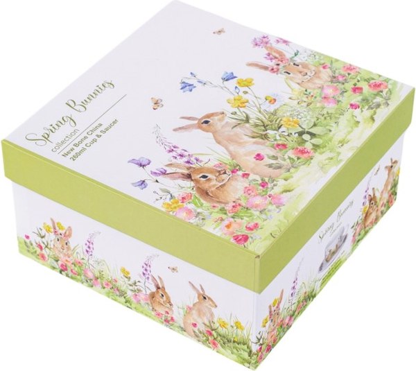 Чашка с блюдцем SIJ Spring Bunny GC2514
